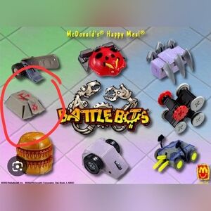 2/$20 Battle Bots Pullback Action Toy 2002 Made for McDonald's Happy Meal Toy #8